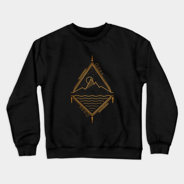 Geometric Night Sky Crewneck Sweatshirt by Ostakos